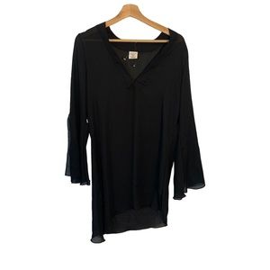Westbound Beach Sheer Black Swim Coverup NWOT